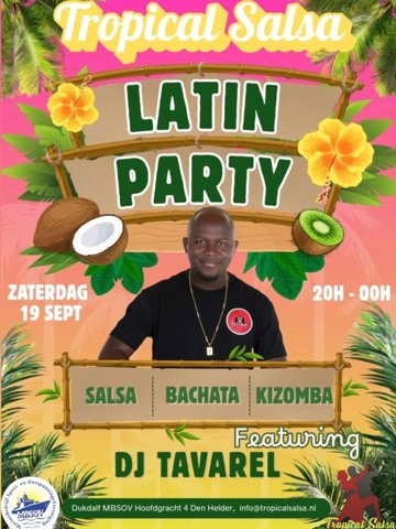 Flyer Tropical Salsa party 19 september