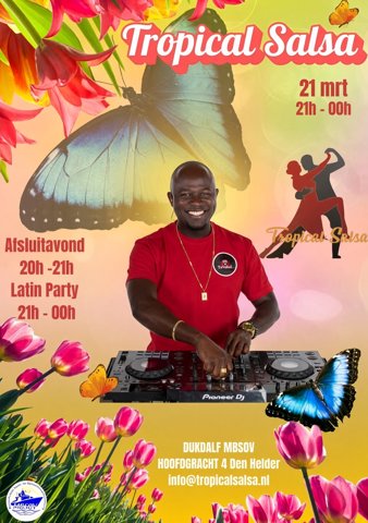Flyer Afsluiting cursus + party
