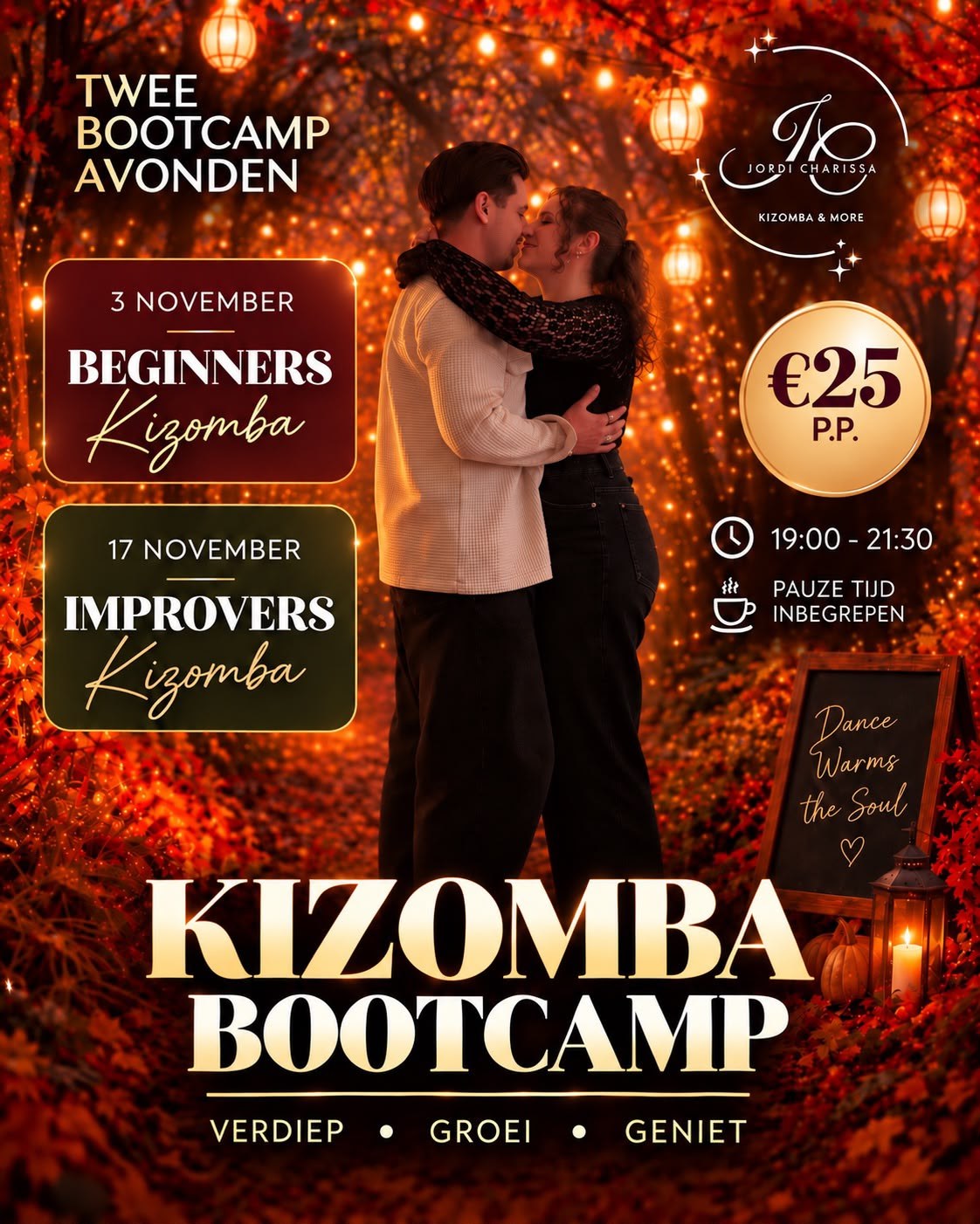 Flyer Kizomba Bootcamp improvers 17 november